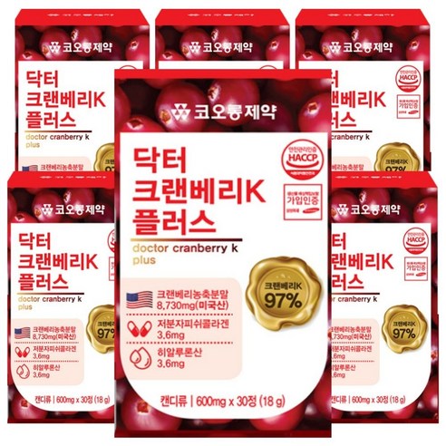 코오롱제약 닥터 크랜베리k 플러스 여성 요로건강 제품 이미지